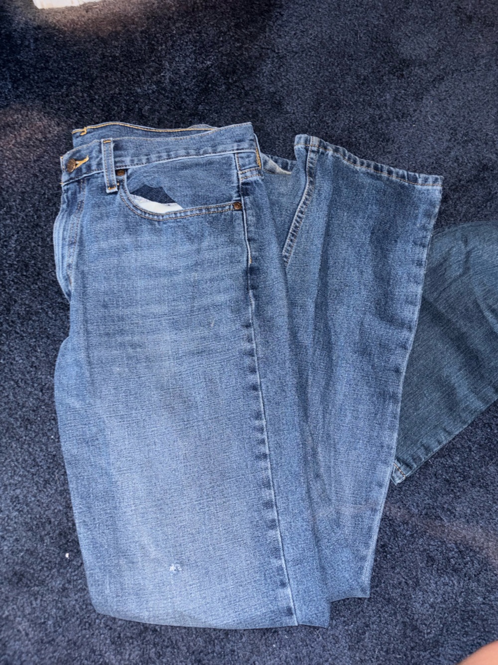 Classic Men's Blue Denim Jeans